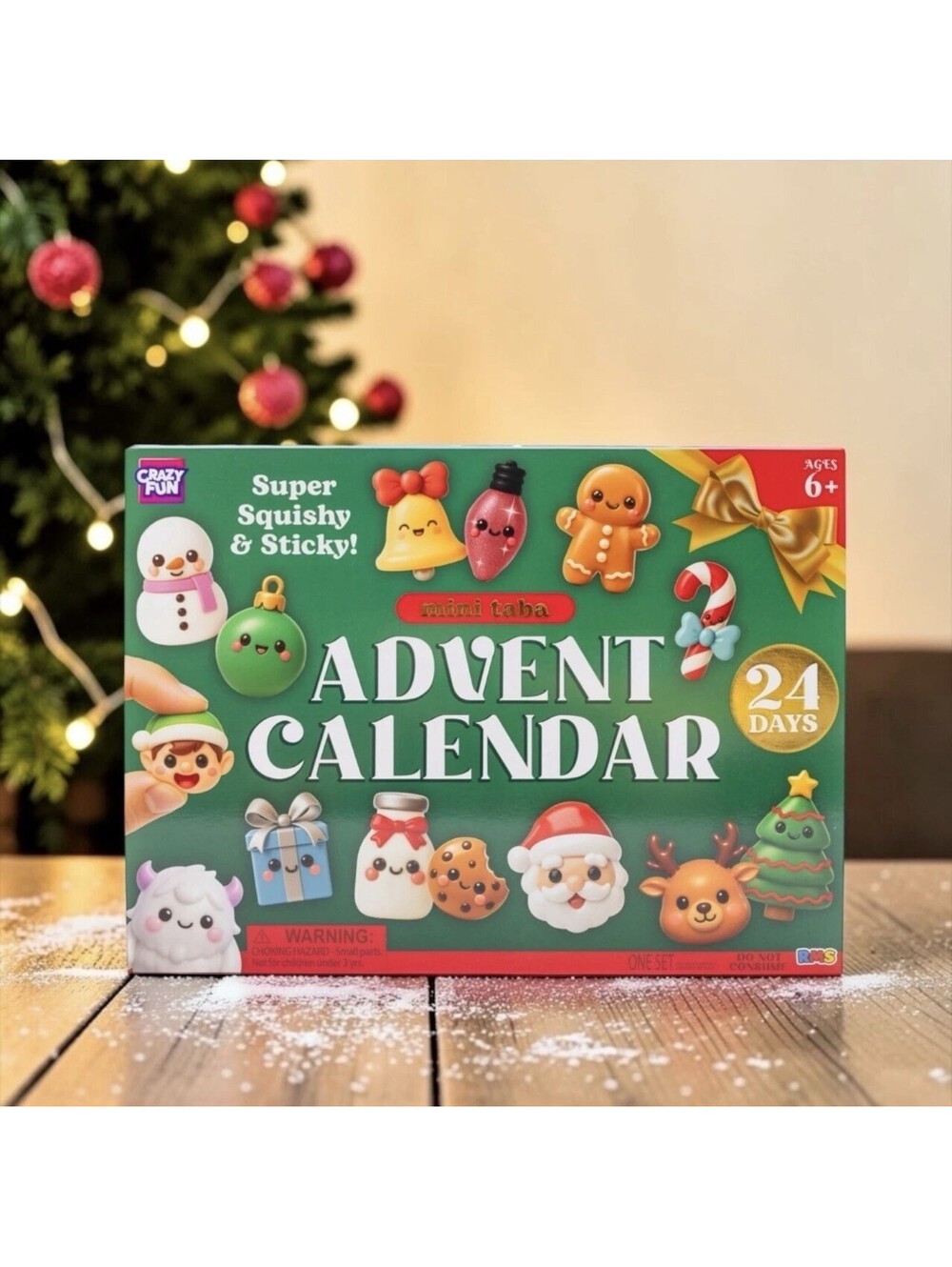 2026 RMS Crazy Fun Mini Taba Christmas Advent Calendar 24 Squishies SEALED